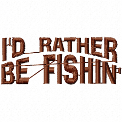 Fishing Embroidery Design 5 Fishing Embroidery Design 5